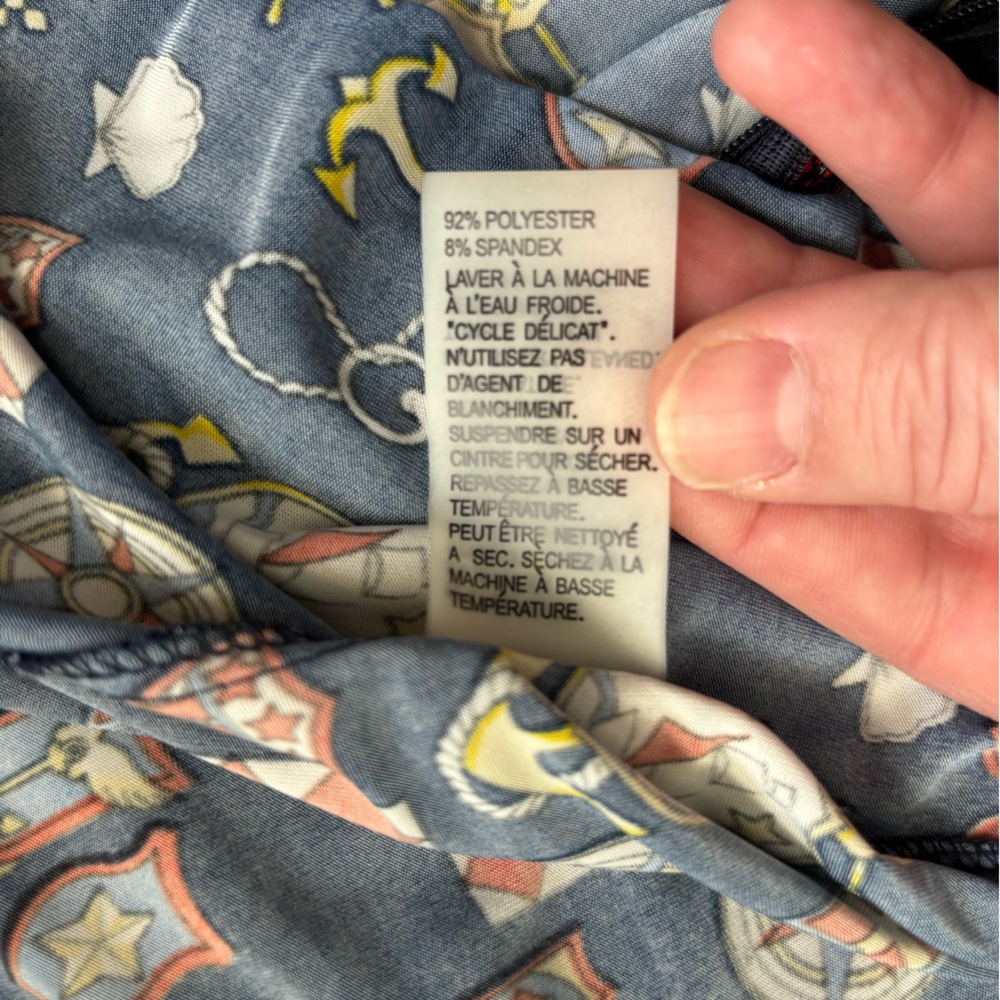 Bianca Nygard Nautical Print Mid Length‎ Summer Dress With Size 16 - Picture 10 of 13